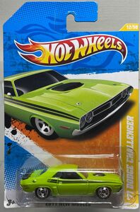 ホットウィール ‘71 DODGE CHALLENGER ダッジ チャレンジャー 黄緑