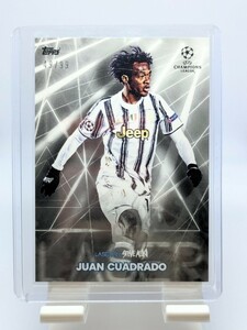 【1円スタート】2020-21 Topps Steve Aoki UEFA Football Festival - Juan Cuadrado 99シリアル / ユヴェントス