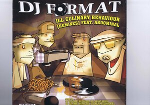 盤質良好 UK盤 12inch DJ Format Feat. Abdominal / Vicious Battle Raps / Ill Culinary Behaviour (Remixes) GEN020T, 508.0020.130