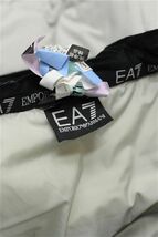 HGD-R283/極美品 EA7 EMPORIO ARMANI ダウンジャケット ブルゾン 生地切替 ロゴ エンブレム XL グレー_画像8