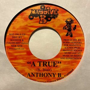 US盤 7インチ　ANTHONY B # A TRUE / THE ROCK