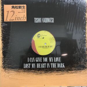 即決 美品 12inch 角松敏生 Toshiki Kadomatsu / I Can Give You My Love / M13L-1001