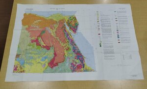 Geologic map of Egypt　エジプトの地質図　英語/地学【ac02c】