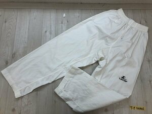 Lecaf メンズ ワンポイントロゴ刺繍 イージー スポーツパンツ 4(180cm) 白