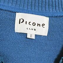 状態良 Picone CLUB ピッコーネ クラブ ジップアップ ニット セーター カーディガン 長袖 ゴルフウェア レディース_画像4