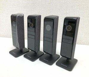 ▲二宮店▲【中古品】1-31 Panasonic パナソニック 屋内HDカメラ KX-HRC100 ４個 まとめ売り ACアダプター付き ブラック 通電確認済み