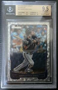 2012 bowman chrome draft #29 silver ice 青木宣親　RC BGS9.5