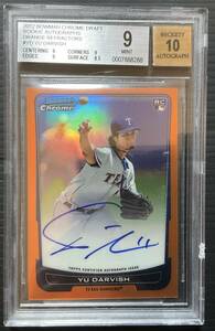 2012 Bowman chrome ダルビッシュ有　RC BGS9 25枚限定　ファーストナンバー