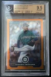 2012 bowman chrome draft #49 岩隈久志　BGS9.5 25枚限定