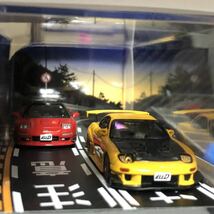 モデラーズ 1/64 頭文字D セット Vol. 3 高橋啓介 RX-7 ( FD3S ) & 北条豪 NSX ( NA1 ) インターアライド_画像4