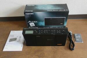 新品同様！東芝　CDラジオ　SD／USB／CD／Bluetooth　Aurex TY-ANX2 (K)ブラック