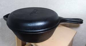 【中古】Lodge [ ロッジ ] ロジック コンボクッカー 10-1/4インチ Lodge Logic Combo Cooker