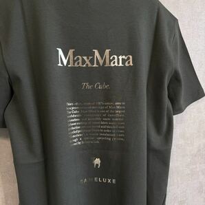 最短翌日お届け♪ 定価38,500円！【24SS・正規品★】S Max Mara マックスマーラ QUIETO ロゴ付き Tシャツ カーキ サイズMの画像6