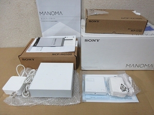 S5529 ジャンク 通電確認のみ SONY MANOMA マノマ NCP-CC100 室内コミュニケーションカメラ NCP-HG100 AIホームゲートウェイ 現状渡し