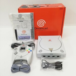 B5 極美品 SEGA セガ Dreamcast ドリームキャスト DC HKT-3000 ゲーム機 本体 こんとろ コントローラー 1P 取説 付属品全揃い 通電確認済
