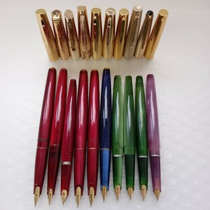 335 万年筆 10本セット ペン先 14K GOLD PLATED NEW PEN等 レトロ ヴィンテージ 文房具 筆記具 筆記用具 筆記未確認