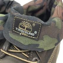 282 Timberland ティンバーランド ROLL TOP ロールトップ ブーツ 6834A シューズ 靴 メンズ 26.5cm ブラウン×ウッドランドカモ 迷彩 中古_画像7