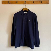 ［未使用品］LACTOSE ラコステ 長袖ポロシャツ CLASSIC FIT L1312DL-166 Navy サイズFR3 US3 （日本サイズM-L相当）　_画像4