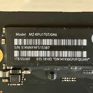 Apple 純正SSD Samsung 1TB MZ-KPU1T0T/0A6 