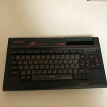 【ジャンク/80】Panasonic パナソニック レトロパソコン MSX2 FS-A1 RAM64K VRAM128K ブラック キズ汚れダメージ有 動作未確認_画像2