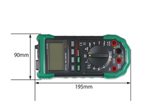 デジタルマルチメーター テスター 温度計 湿度計 騒音計 照度計 一体型 電圧計 電流計 抵抗計 導通試験 周波数計_画像2