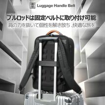 ビジネスリュック メンズ 本革 レザーバッグ 大容量 PC入れ 15.6インチ 軽量 通気性 おしゃれ 撥水 USB充電ポート ビジネスバッグ bu08_画像7
