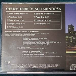 CD Vince Mendoza / Start Here 国内盤の画像2