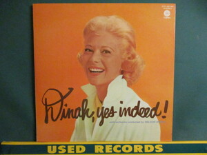 Dinah Shore ： Dinah, Yes Indeed LP (( 落札5点で送料当方負担