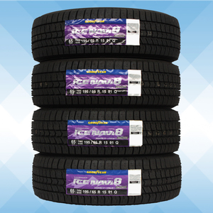 195/65R15 91Q スタッドレスタイヤ GOODYEAR グッドイヤー アイスナビ ICE NAVI8 22年製 正規品 送料無料 4本セット税込 \36,400より 1