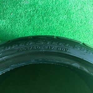 【583】バリ山イボ付き 205/40R17 FEDERAL super STEEL 2017年製 1本の画像6