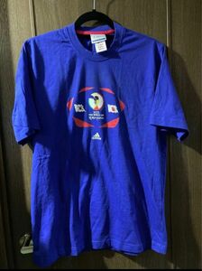 adidas2002FIFA WORLD CUP ブルー半袖Tシャツ　M未使用