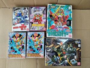 バンダイ BB戦士 まとめて！ 機甲神エルガイヤー フルアーマーガンダム ムシャガンダム 聖竜騎士ゼロガンダムJr. 頑駄無