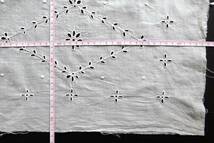 19世紀-20世紀 フランス レース 刺繍 ほぎれ クロッシェ ニードル バテン タティング リバー 綿レース スカラップ トリム チュール _画像6