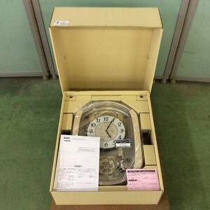 【MH-6349】 未使用品 SEIKO セイコー からくり時計 掛時計 電波時計 RE567G メロディー 20曲 プログラムクロック
