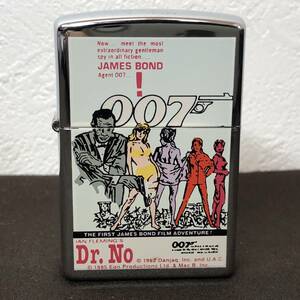 ●【MH-6117】中古美品 Zippo ジッポ 1998年製 007シリーズ Dr.No JAMES BOND【レターパックプラス可】