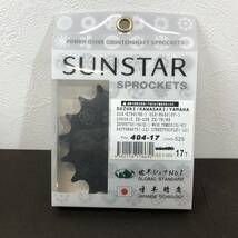 ●【MH-6390】未使用品 SUNSTAR サンスター フロントスプロケット 丁数：17 404-17 CHAIN:525【レターパックプラス可】_画像1