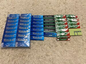 75個　タバコ　Rizla blue/MAC BAREN/Smoking Green/Quality rolling papers