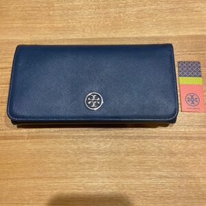 トリーバーチ TORY BURCH ロビンソン 長財布 ネイビー