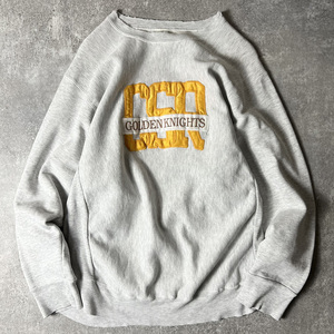 雰囲気系 90s USA製 Crable Sportswear ロゴ 刺繍 RWタイプ スウェット トレーナー XL / 90年代 アメリカ製 オールド リバース