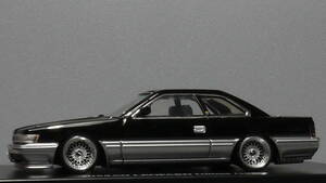 アオシマDISM改 1/43 日産レパードアルティマ(VG30DE型) あぶない刑事 BBS アルミ 深リム 街道レーサー グラチャン 旧車 ネオクラ ハチマル