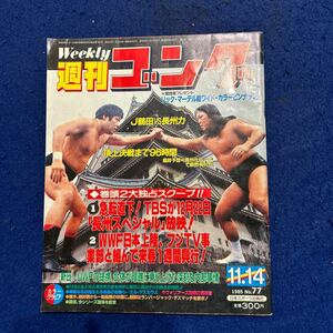 週刊ゴング◆1985年11月14日号◆No.77◆ジャンボ鶴田◆長州力◆WWF日本上陸