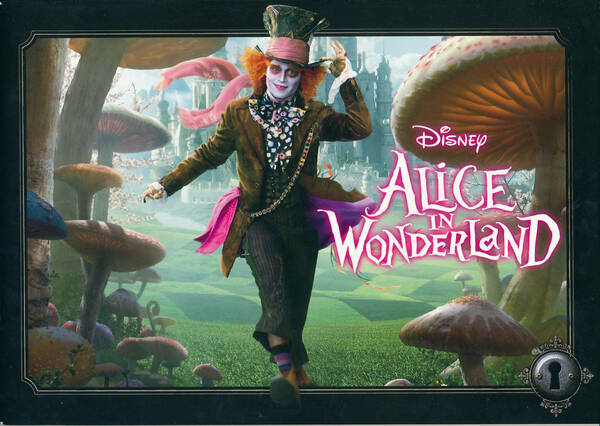 パンフレット　アリス イン ワンダーランド　AlICE IN WONDERLAND　ミア・ワシコウスカ　ジョニー・デップ　アン・ハサウェイ