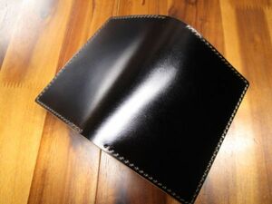 カードケース レーデルオガワ コードバン ブラック 手縫い 薄 エイジング キャッシュレス ナチュラル ハンドメイド 黒 上質 高級 薄