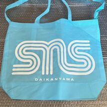 SNEAKERSNSTUFF ショッパー ブルー SNS Tokyo Store ショップ袋 バッグ 水色 ショルダーバッグ トートバッグ スニーカーズエンスタッフ_画像1