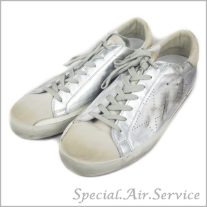 Golden Goose ゴールデングース メンズスニーカー SUPERSTAR SILVER SKATE シルバー サイズ：41(約 26.5～27cm)G32MS590.E68