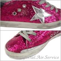 Golden Goose ゴールデングース レディーススニーカー SUPERSTAR GLITTER-SILVER STAR ピンク サイズ：36(約 22.5～23cm)G32WS590.G45_画像8