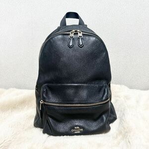 COACH Coach Charlie rucksack rucksack backpack black leather bag 