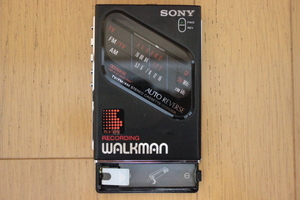  SONY RECORDING WALKMAN WM-F203 ブラック FM/AMラジオ 録音 再生 ウォークマン ポータブルカセットプレーヤー 未使用だけどジャンク