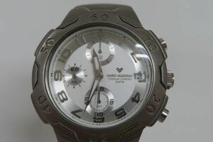3022/mk/12.05 ◆MARIO VALENTINO マリオバレンチノ ヴァレンティノ クロノグラフ MV-6080 メンズ腕時計（87949）