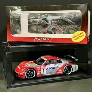 仙59 AUTOart 1/18 日産 Xanavi モデルカー 2004 JGTC XANAVI NISMO Z オートアート NISSAN ニッサン ザナヴィ ミニカー 箱付き